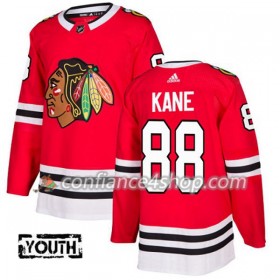 Adidas Maillot de Hockey Chicago Blackhawks Patrick Kane 88 2017-2018 Rouge Authentic - Enfant